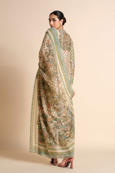 Moira Silk Suit Set - Ivory